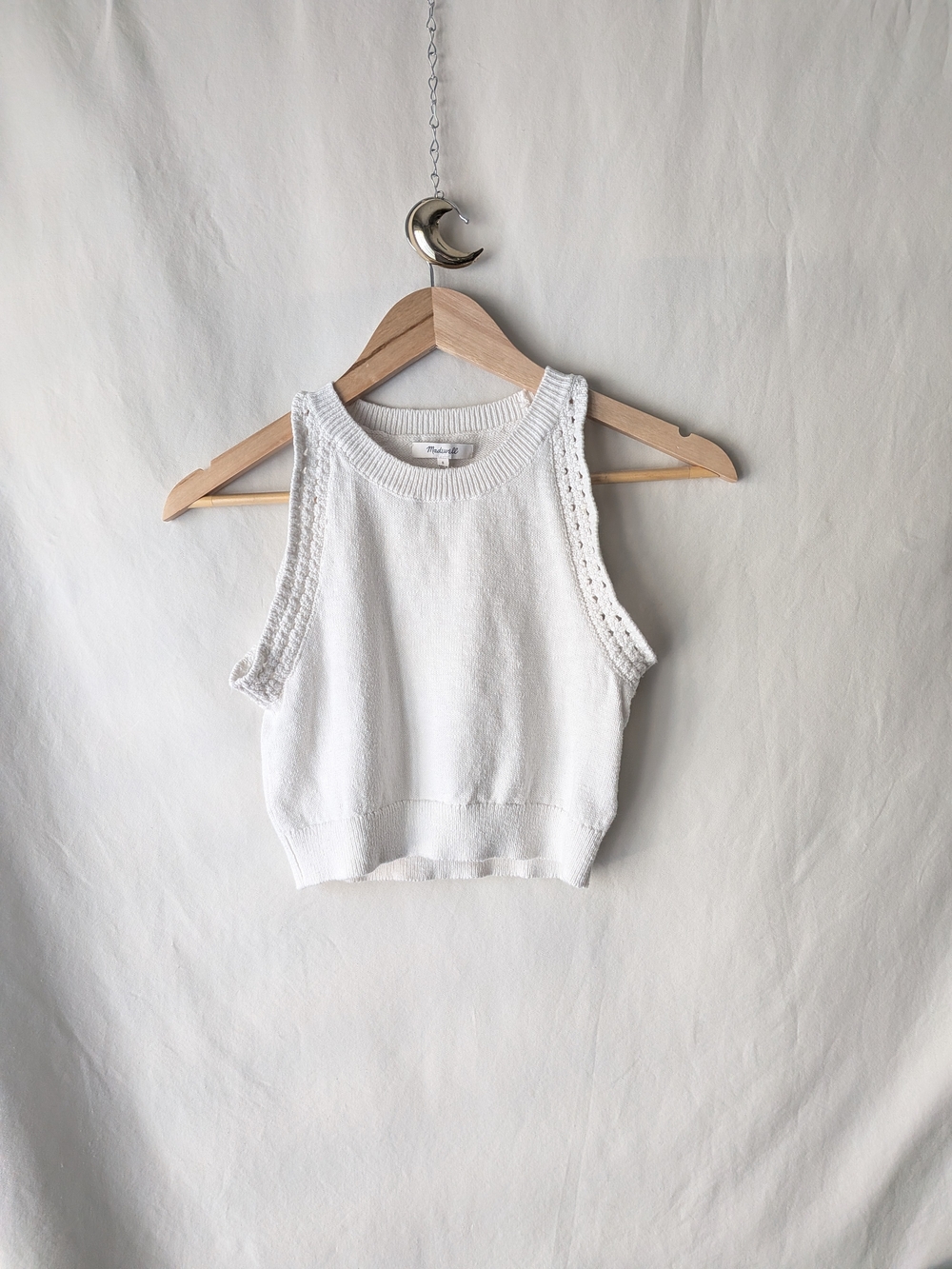 Madewell Off-White Knit Tank Top